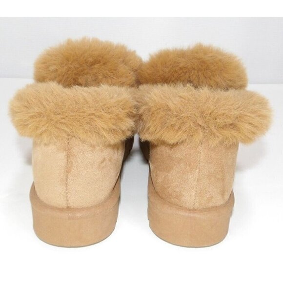 ROUGE HELIUM brown slip on shoes textile & faux fur woman's size 10 NEW, NO TAGS - Picture 4 of 9